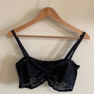 Torrid Black Lace Bralette. Torrid Size 1.